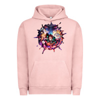Pigment Salmon kimetsu no yaibathe hinokami chronicles Urban Hoodie - linhVisuals