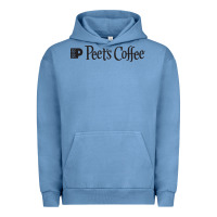 Pigment Pebble Blue suitable-peet's-coffee-worn Urban Hoodie - linhVisuals