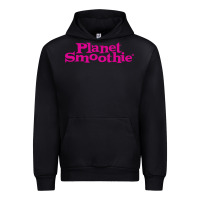 Black suitable-planet-smoothie-worn Urban Hoodie - linhVisuals
