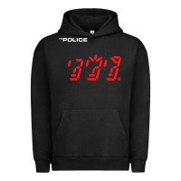 Pigment Black the police   ghost in the machine Urban Hoodie - linhVisuals