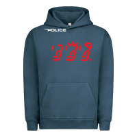 Pigment Midnight Navy the police   ghost in the machine Urban Hoodie - linhVisuals