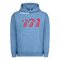 Pigment Pebble Blue the police   ghost in the machine Urban Hoodie - linhVisuals