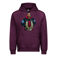 Mauve Wine nimsdai purja Urban Hoodie - linhVisuals