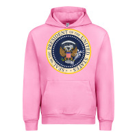 Fuchsia Pink fake presidential seal Urban Hoodie - linhVisuals