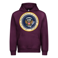 Mauve Wine fake presidential seal Urban Hoodie - linhVisuals