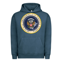Pigment Midnight Navy fake presidential seal Urban Hoodie - linhVisuals