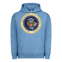 Pigment Pebble Blue fake presidential seal Urban Hoodie - linhVisuals