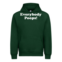 Forest Green everybody poops Urban Hoodie - linhVisuals