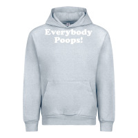 Heather Grey everybody poops Urban Hoodie - linhVisuals