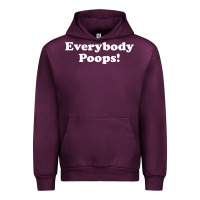 Mauve Wine everybody poops Urban Hoodie - linhVisuals