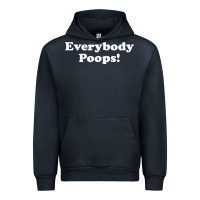 Navy everybody poops Urban Hoodie - linhVisuals