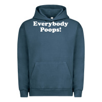 Pigment Midnight Navy everybody poops Urban Hoodie - linhVisuals
