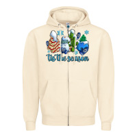Sandshell tis the season christmas tree  cake winter and snowman Zipper Hoodie - AdoDesignShop