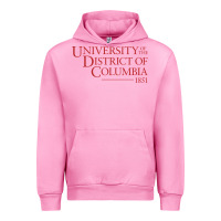 Fuchsia Pink University of the District of Columbia Urban Hoodie - linhVisuals