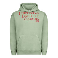 Pigment Oil Green University of the District of Columbia Urban Hoodie - linhVisuals
