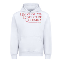 White University of the District of Columbia Urban Hoodie - linhVisuals