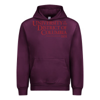 Mauve Wine University of the District of Columbia Urban Hoodie - linhVisuals