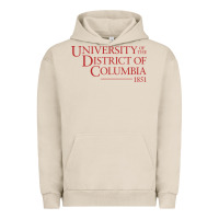 Pigment French Oak University of the District of Columbia Urban Hoodie - linhVisuals