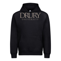 Black Drury University Urban Hoodie - linhVisuals