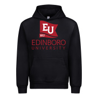 Black Edinboro University Urban Hoodie - linhVisuals