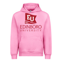Fuchsia Pink Edinboro University Urban Hoodie - linhVisuals