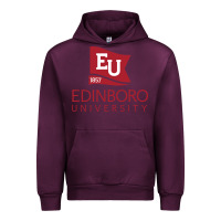 Mauve Wine Edinboro University Urban Hoodie - linhVisuals