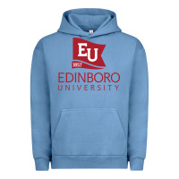Pigment Pebble Blue Edinboro University Urban Hoodie - linhVisuals