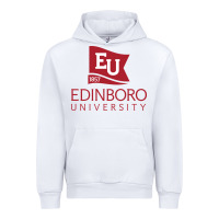 White Edinboro University Urban Hoodie - linhVisuals