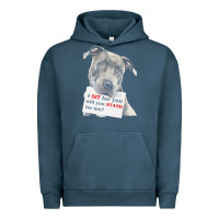 Pigment Midnight Navy pitbull t  shirt i sit for you will you stand for me t  shirt Urban Hoodie - linhVisuals