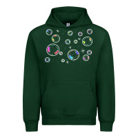 Forest Green bubbles t  shirt bubbles t  shirt Urban Hoodie - linhVisuals