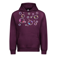 Mauve Wine bubbles t  shirt bubbles t  shirt Urban Hoodie - linhVisuals