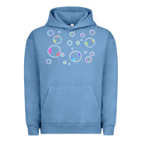 Pigment Pebble Blue bubbles t  shirt bubbles t  shirt Urban Hoodie - linhVisuals