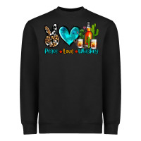 Black peace love whiskey Heavyweight Sweatshirt - AdoDesignShop