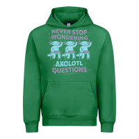 Emerald axolotl questions Urban Hoodie - linhVisuals