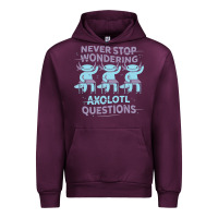 Mauve Wine axolotl questions Urban Hoodie - linhVisuals
