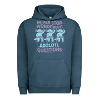 Pigment Midnight Navy axolotl questions Urban Hoodie - linhVisuals