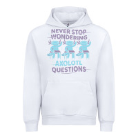 White axolotl questions Urban Hoodie - linhVisuals