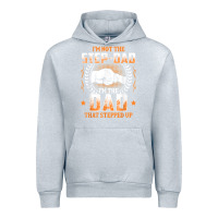 Heather Grey mens i'm not the step dad i'm the dad that stepped up father gift t sh Urban Hoodie - linhVisuals