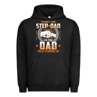 Pigment Black mens i'm not the step dad i'm the dad that stepped up father gift t sh Urban Hoodie - linhVisuals