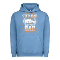Pigment Pebble Blue mens i'm not the step dad i'm the dad that stepped up father gift t sh Urban Hoodie - linhVisuals