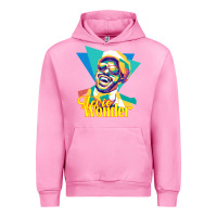 Fuchsia Pink stevie wonder vintage Urban Hoodie - linhVisuals