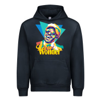 Navy stevie wonder vintage Urban Hoodie - linhVisuals