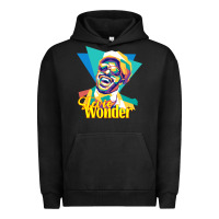 Pigment Black stevie wonder vintage Urban Hoodie - linhVisuals