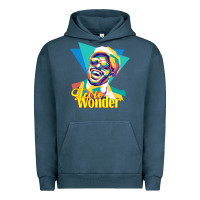 Pigment Midnight Navy stevie wonder vintage Urban Hoodie - linhVisuals