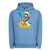 Pigment Pebble Blue stevie wonder vintage Urban Hoodie - linhVisuals
