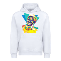 White stevie wonder vintage Urban Hoodie - linhVisuals