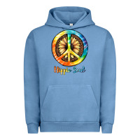Pigment Pebble Blue Hippie  Soul Urban Hoodie - JahusDesignShop