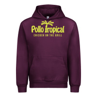 Mauve Wine suitable-pollo-tropical-worn Urban Hoodie - linhVisuals