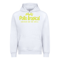 White suitable-pollo-tropical-worn Urban Hoodie - linhVisuals