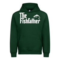 Forest Green mens the fishfather funny fish father day lover t shirt t shirt Urban Hoodie - linhVisuals